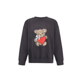 Ganni Black Cotton Sweatshirt - Sweatshirts