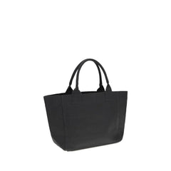 Ganni Black Recycled Cotton Shoulder Bag