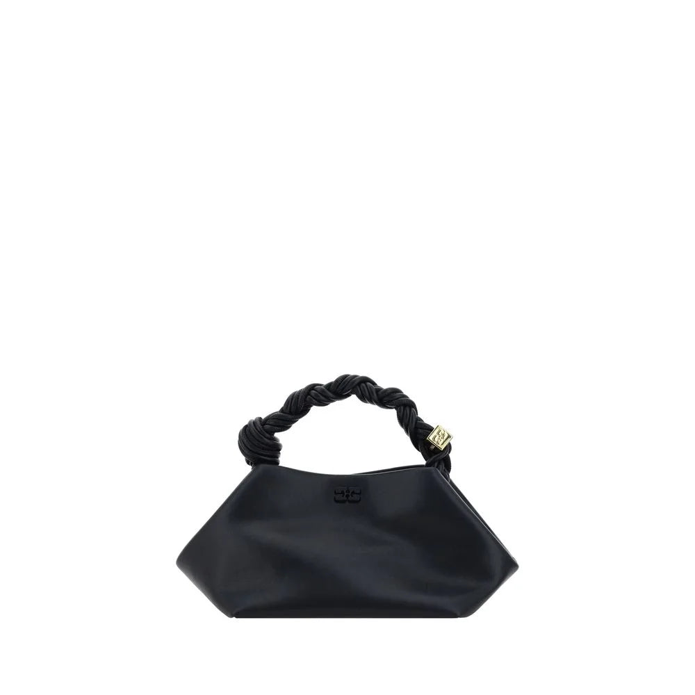 Ganni Black Recycled Leather Handbag