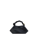 Ganni Black Recycled Leather Handbag