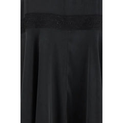 Ganni Black Silk Cocktail Dress