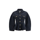 Ganni Blue Cotton Denim Jacket