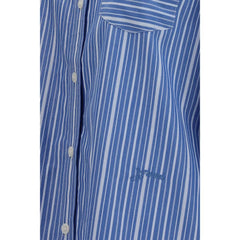 Ganni Blue Cotton Pattern Shirt