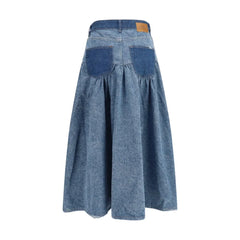Ganni Blue Denim Skirt