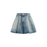 Ganni Blue Denim Skirt - IT36 | XS