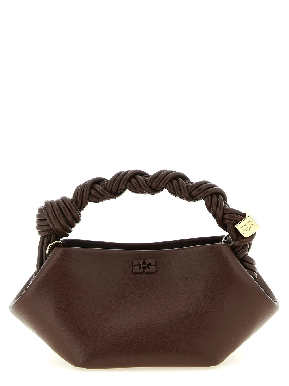 Ganni Brown Leather Handbag