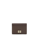Ganni Brown Recycled Polyester Wallet