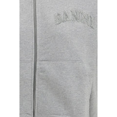 Ganni Gray Cotton Sweatshirt - Sweatshirts