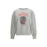 Ganni Gray Cotton Sweatshirt - XL
