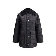 Ganni Gray Nylon Coat - XXS/XS
