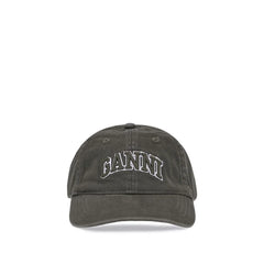 Ganni Green Cotton Cap (Baseball Hat) - UNI