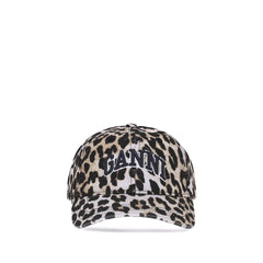 Ganni Leopard Baseball Hat - UNI - Baseball Caps