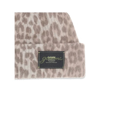 Ganni Leopard beanie Hat - UNI - Beanies