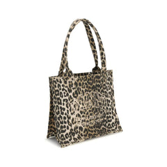 Ganni Leopard Print Tote Bag