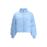 Ganni Light Blue Nylon Coat