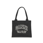 Ganni Logo canvas Tote Bag - Tote Bags