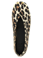 Close-up of the Ganni cotton ballet flat texture, showcasing the intricate multicolor weave and premium craftsmanship.