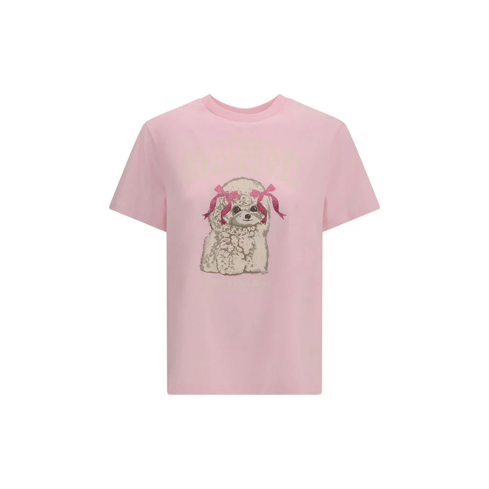 Ganni Multicolor Cotton T-Shirt