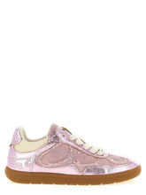 Ganni multicolor polyethylene low top sneakers featuring a vibrant panelled design and chunky technical sole.