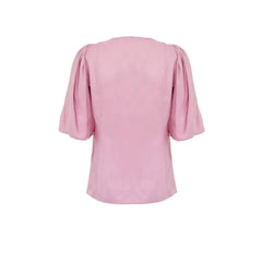 Ganni Pink Satin Tank Tops