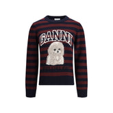 Ganni Poodle striped Sweater - Sweaters