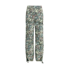 Ganni Printed Stretched Cotton Pants - IT36 | XS - Trousers