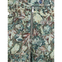 Ganni Printed Stretched Cotton Pants - IT36 | XS - Trousers