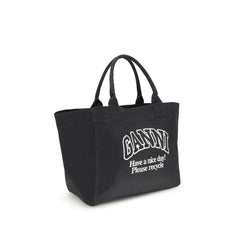 Ganni XXL Canvas Tote Bag - Shopper Bags