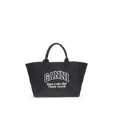 Ganni XXL Canvas Tote Bag - Shopper Bags