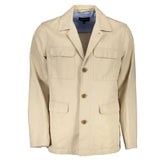 Gant Beige Cotton Men Jacket - S - Coats & Jackets