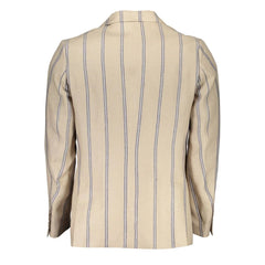 Gant Beige Linen Men Jacket - IT48 | M - Sport Jackets