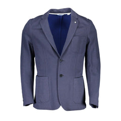 Gant Blue Cotton Men Jacket