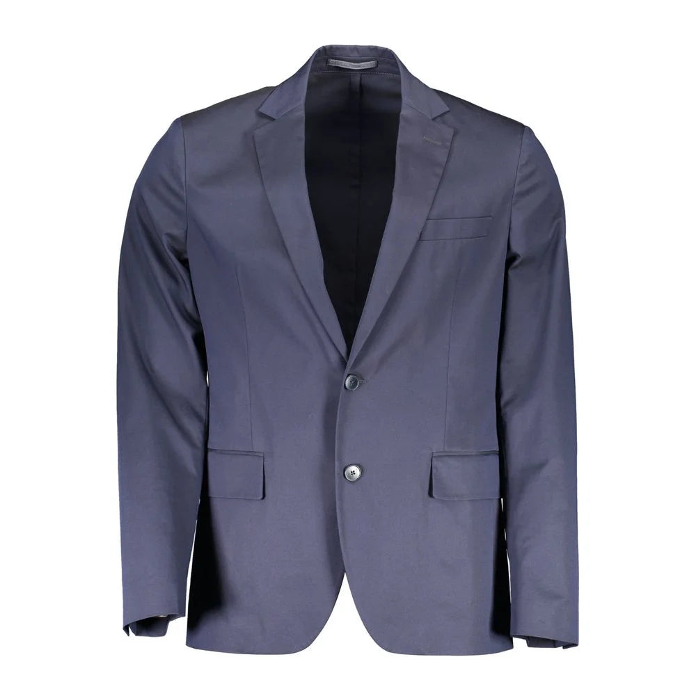 Gant Blue Cotton Men Jacket - IT50 | L