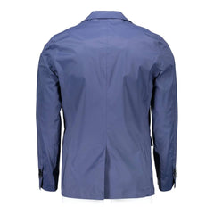 Gant Blue Nylon Men Jacket - IT50 | L - Coats & Jackets