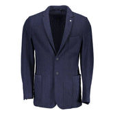 Gant Blue Wool Men Jacket - IT46 | S