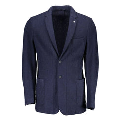 Gant Blue Wool Men Jacket - IT46 | S - Sport Jackets
