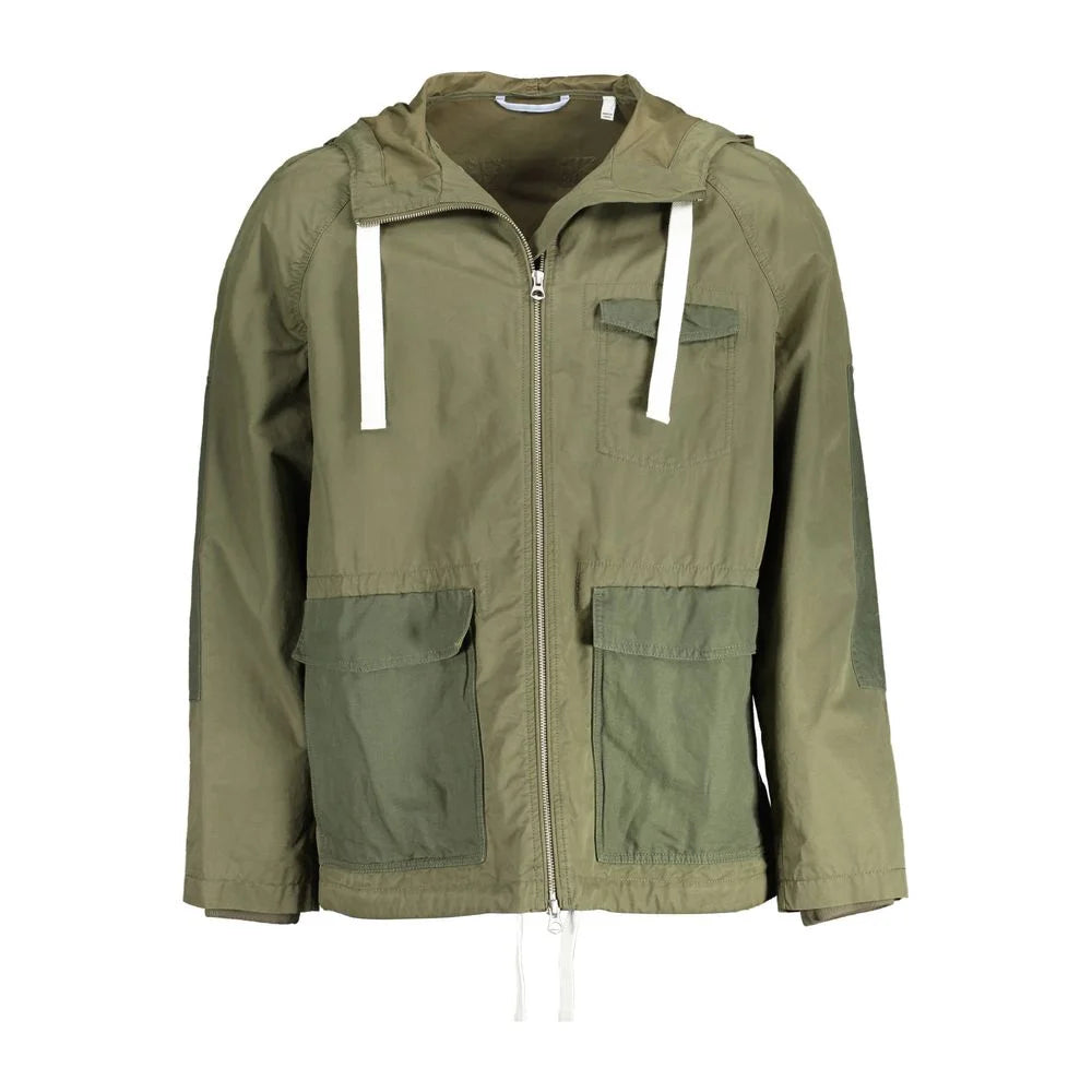 Gant Green Cotton Men Jacket - M - Sport Jackets