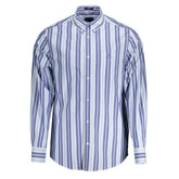 Gant Light Blue Cotton Men Shirt - S - Shirts