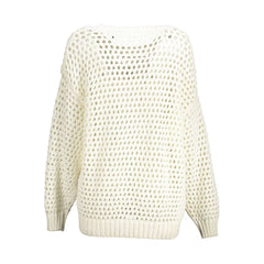 Gant White Cotton Women Sweater - L - Sweaters
