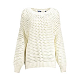 Gant White Cotton Women Sweater - L - Sweaters