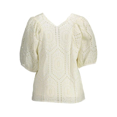 Gant White Cotton Women T-Shirt - T-Shirts