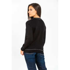 Gas Black Cotton Sweatshirt - XS