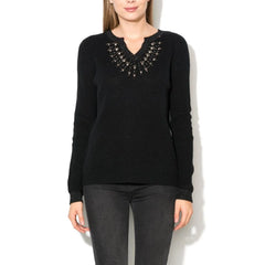 Gas Black Marabou Sweatshirt - XS