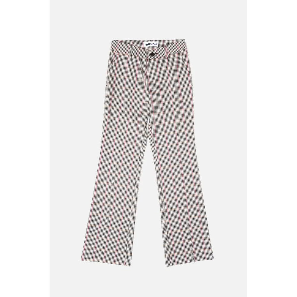 Gas Black Polyester Casual Pants