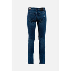Gas Blue Cotton Skinny Jeans - W28