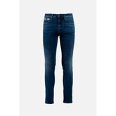 Gas Blue Cotton Skinny Jeans - W28