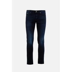 Gas Blue Cotton Slim Fit Jeans