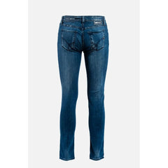 Gas Blue Cotton Slim Fit Jeans - W29