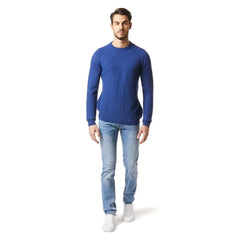 Gas Blue Marabou Sweatshirt - XXL