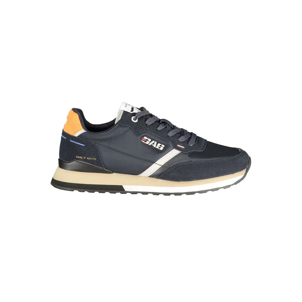 Gas Blue Polyurethane Men Sneaker - EU44/US11